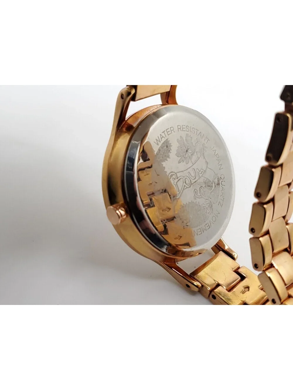Boum Quartz Watch Womens Rose Gold Tone Round 35mm Dial